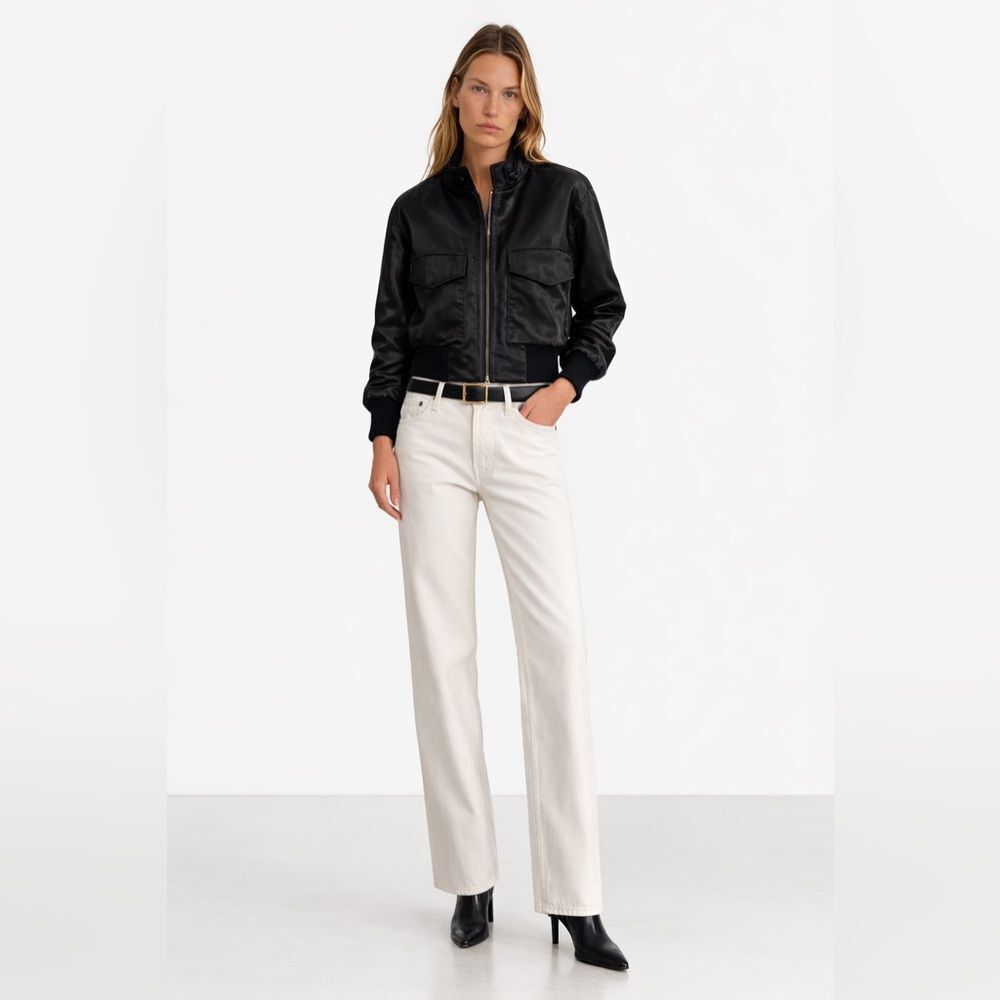 Nili Lotan McGuire satin-twill bomber jacket - Picture 3 of 9